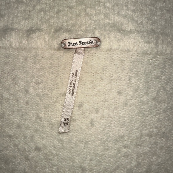 Free People Cream Cowl Neck Sweater - Picture 3 of 4